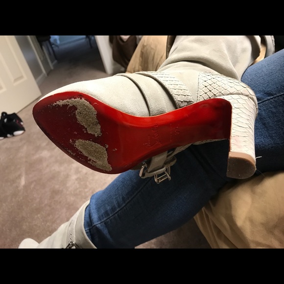 RARE Christian Louboutin Slouch Suede Boots - Picture 5 of 7